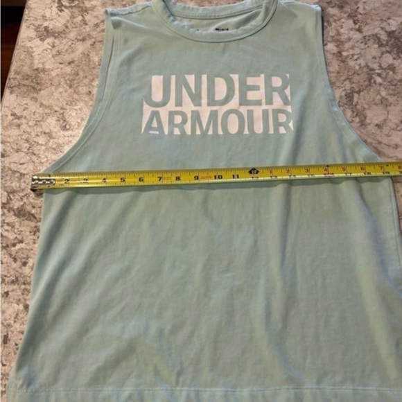 Women’s Under Armour Light Blue Muscle Tank Top Medium - Picture 4 of 8